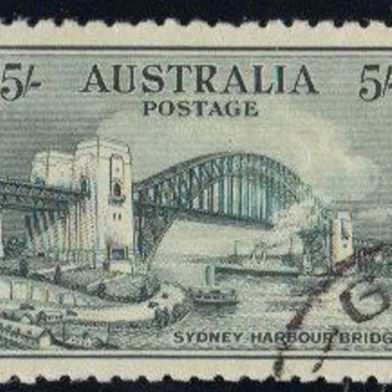 1932 5/- Sydney Harbour Bridge CTO in set of 4. ...