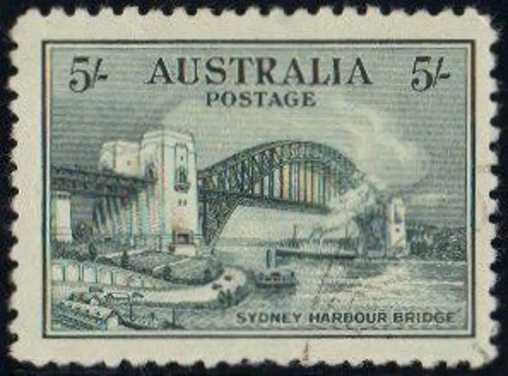 1932 5/- Sydney Harbour Bridge. CTO. Well centred ... Image 1++