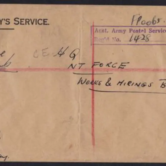 1942 (25June) Australian long "OHMS" stampless ...