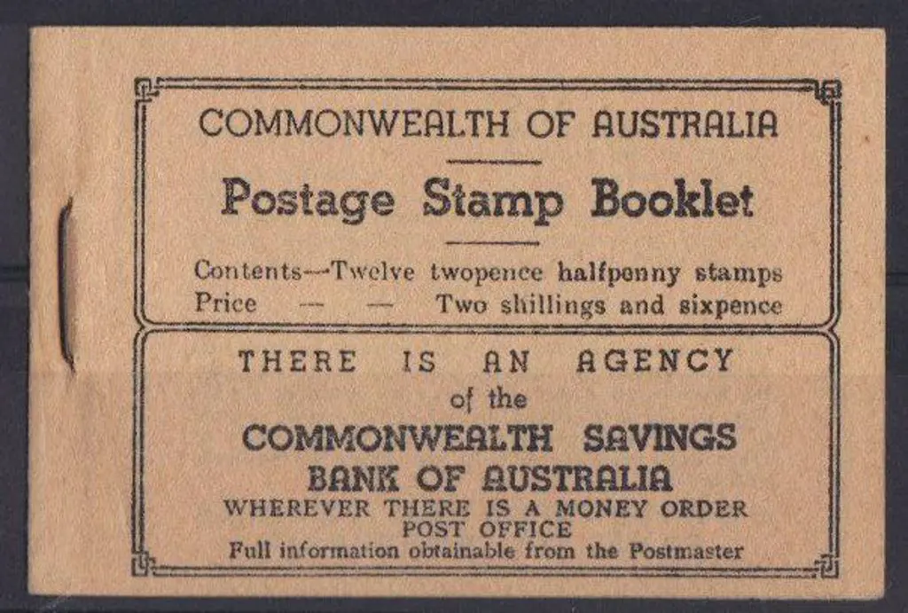1942 2/6d KGVI booklet, black on buff cover 73mm x ... Image 1++
