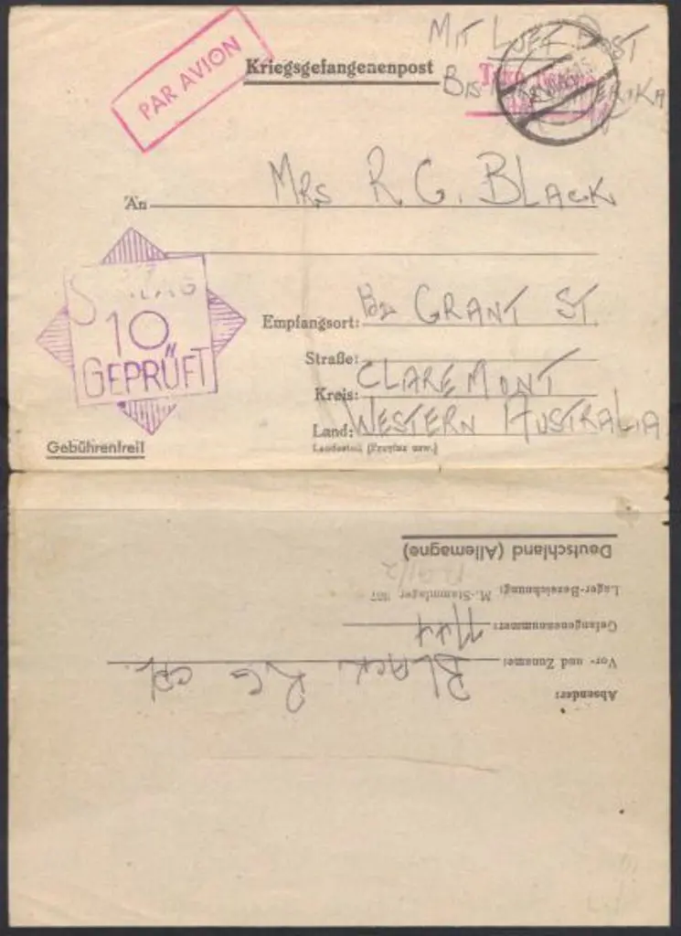 1944 (8th July) WWII POW entire from Stalag 10 to ... Image 1++