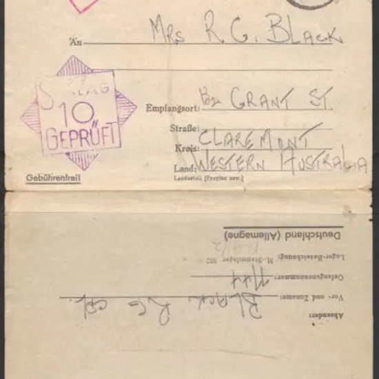 1944 (8th July) WWII POW entire from Stalag 10 to ...
