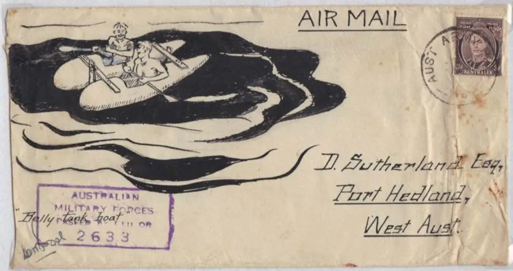 1944 Censored covers all sent airmail & bearing 3d ... Image 1++