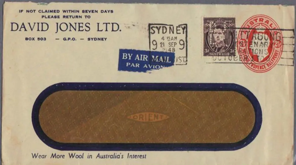 1948 (21st Sept) PTPO David Jones window faced ... Image 1++
