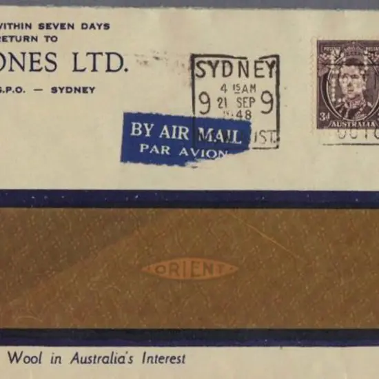 1948 (21st Sept) PTPO David Jones window faced ...