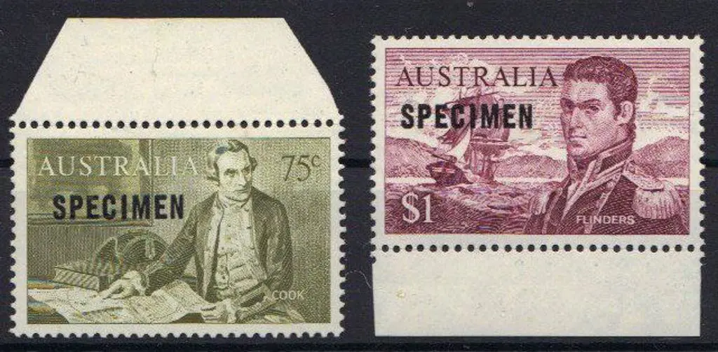 1966 75c & $1 Navigator ovptd SPECIMEN (15mm) MUH. ... Image 1++