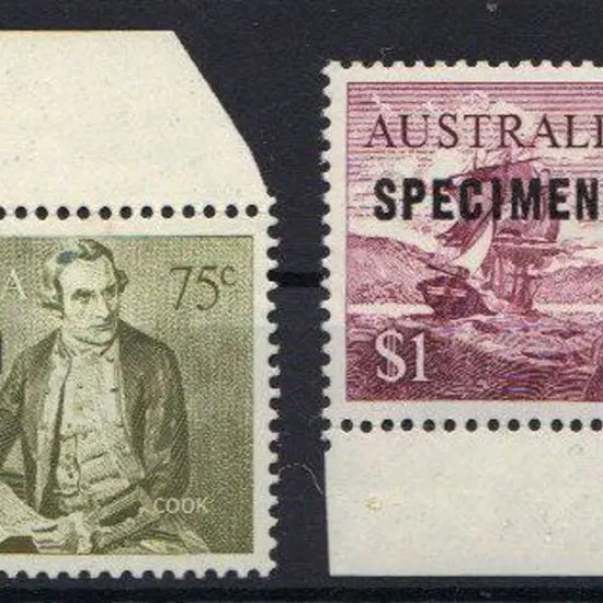1966 75c & $1 Navigator ovptd SPECIMEN (15mm) MUH. ...