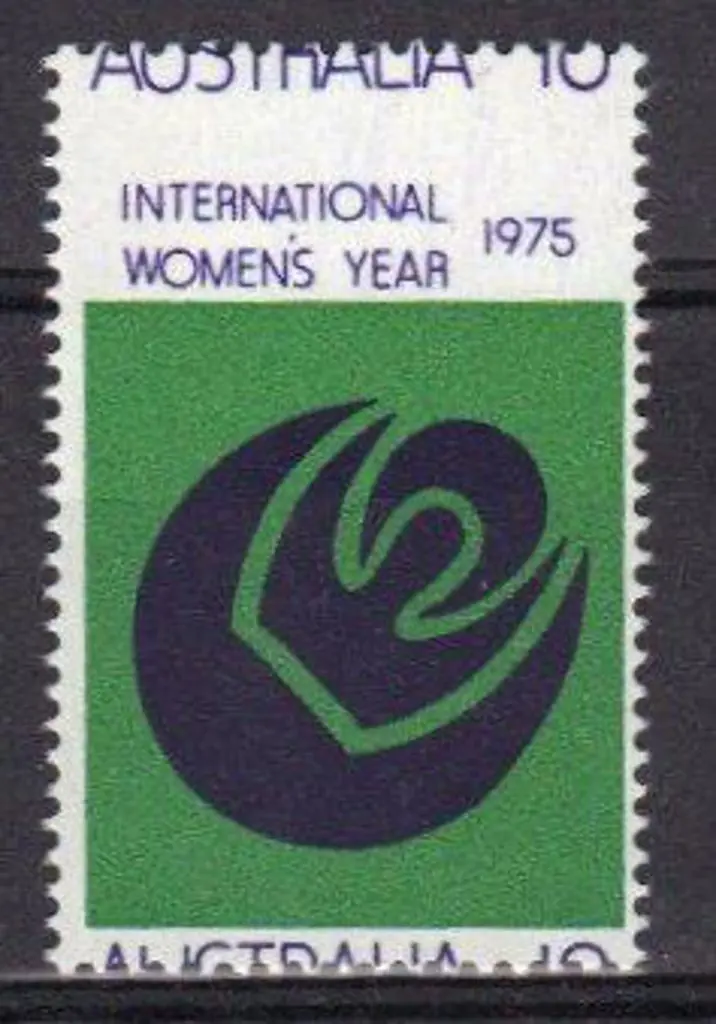 1975 10c IWY with dramatically misplaced perfs ... Image 1++