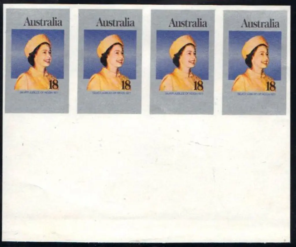 1977 18c QEII Silver Jubilee imperforate marginal ... Image 1++