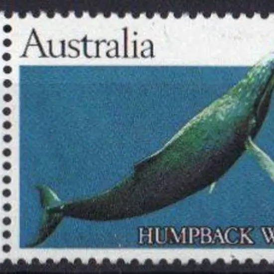 1982 60c Humpback Whale trial printing with solid ...
