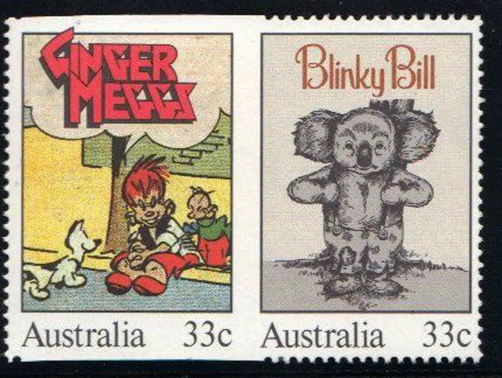 1985 33c Children's Books "Ginger Megs" & "Blinky ... Image 1++