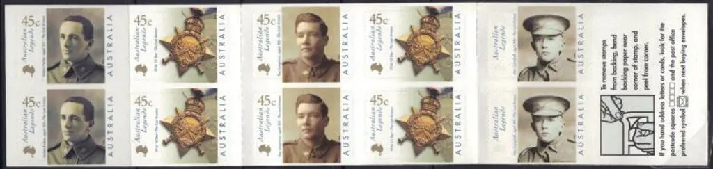 2000 Australian Legends self adhesive booklet with ... Image 1++