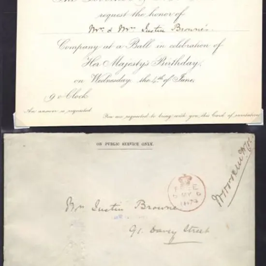 1879 large OPSO cover (some insect damage) with ...