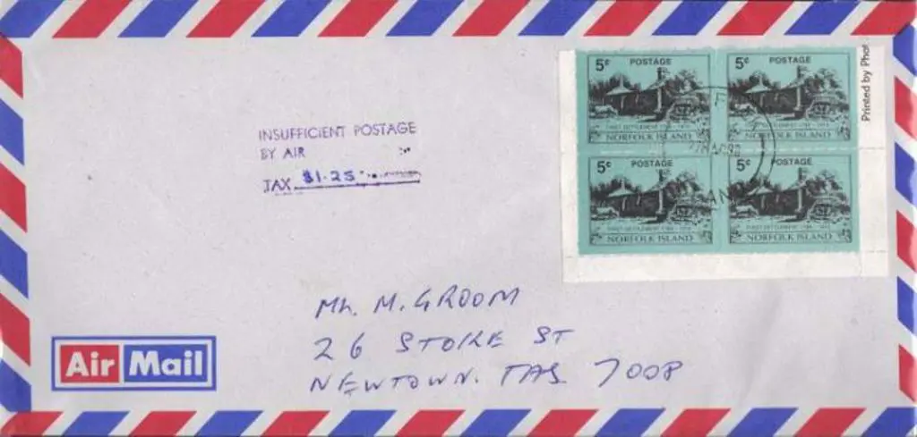 1998 (27th Mar) 5c Settlement rouletted corner ... Image 1++