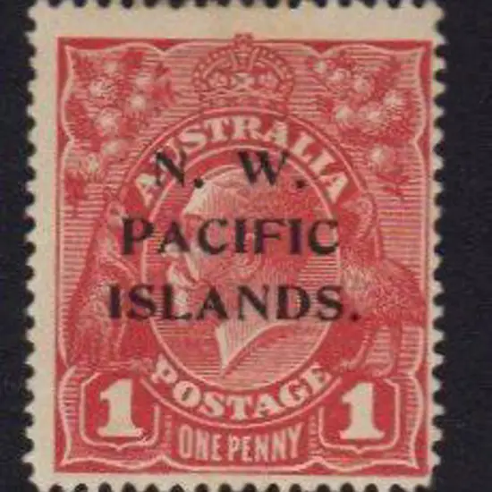N.W.P.I. 1918/23 1d carmine-red Die II. MLH SG ...
