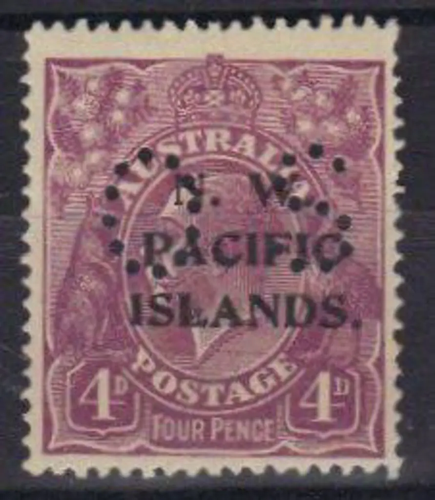 1921 4d violet KGV. MLH (light even toning), well ... Image 1++