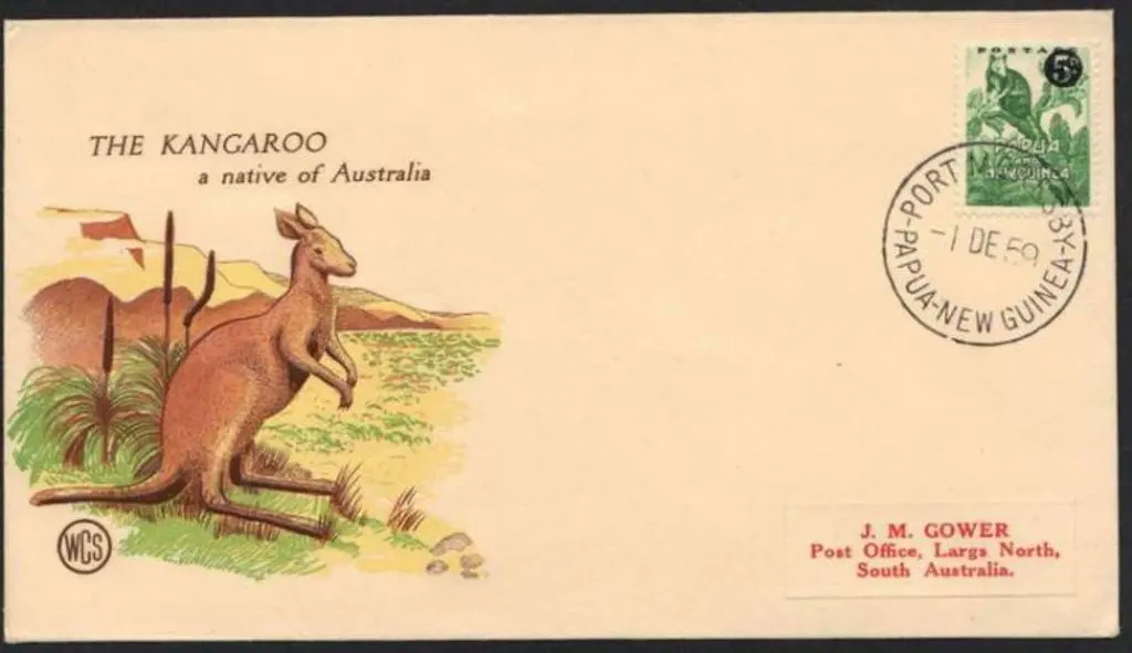1959 (1st Dec) 5d on ½d surcharge WCS Kangaroo ... Image 1++