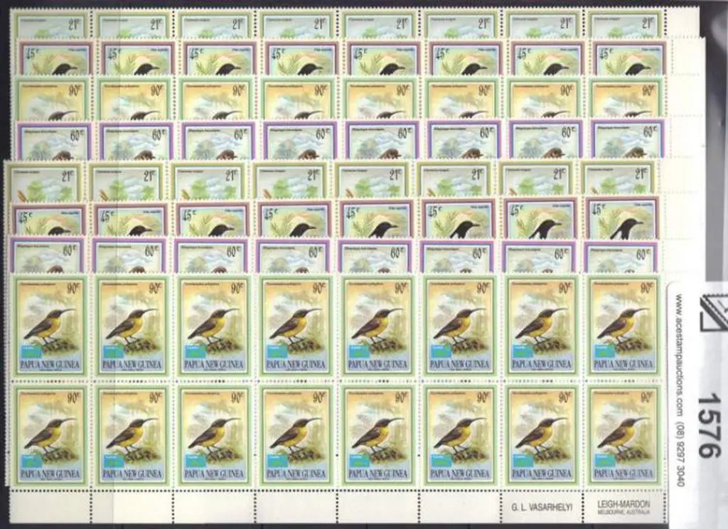 1993 Small Birds set of 4 & set of 4 with Taipei ... Image 1++