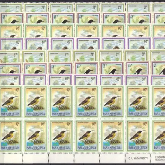 1993 Small Birds set of 4 & set of 4 with Taipei ...