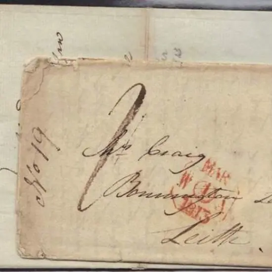 1813 letter to Leicester with octagonal "MAR W1A ...