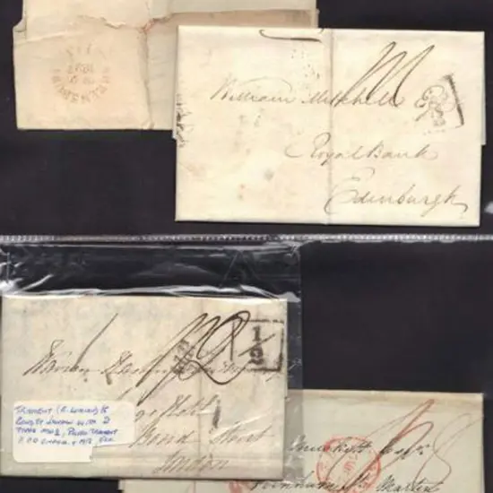 1824 letter to Bury, Suffolk with "PAID 25MAR25 ...