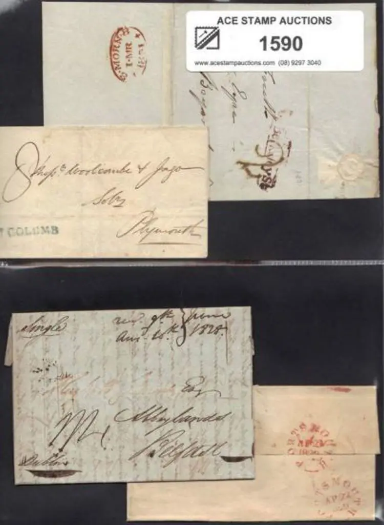 1828 (June) complete letter to Belfast with ... Image 1++