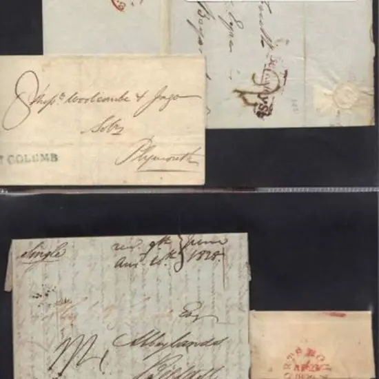 1828 (June) complete letter to Belfast with ...