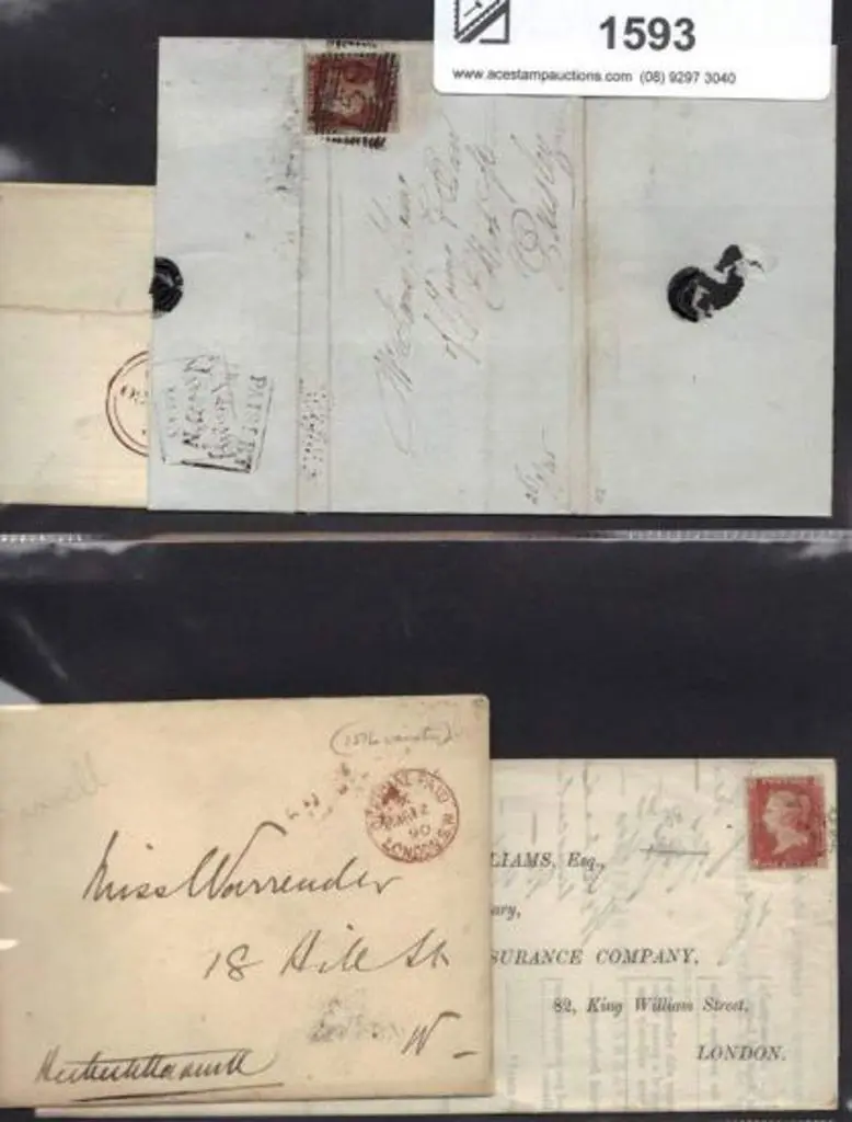 1850 (Sep) Market Harborough (struck in green on ... Image 1++