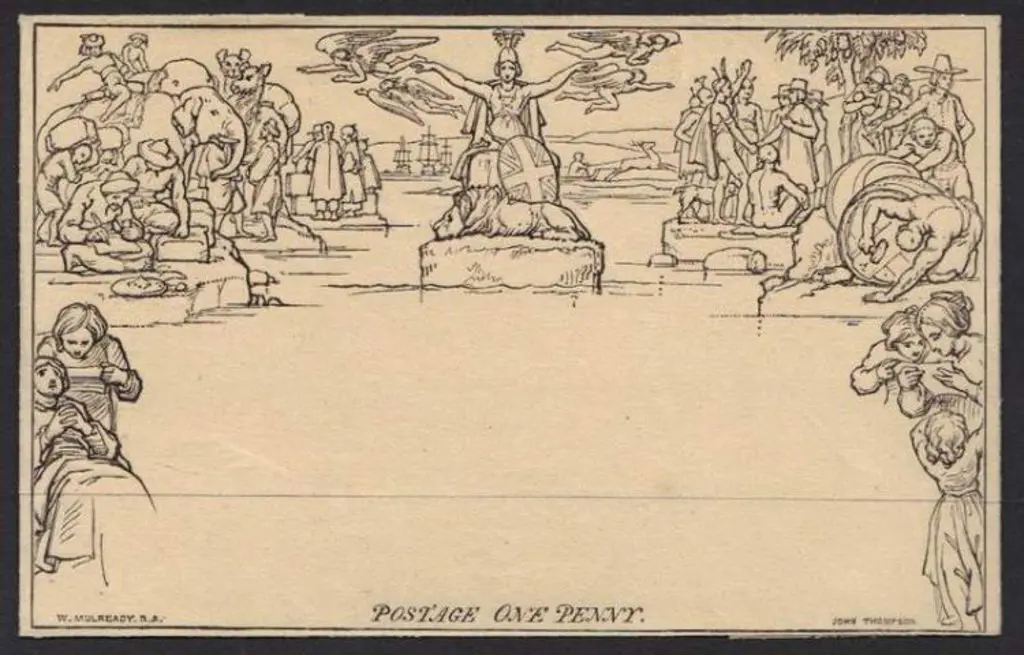 1840 Mulready lettersheet. A superb unused ... Image 1++