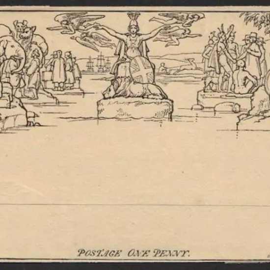 1840 Mulready lettersheet. A superb unused ...