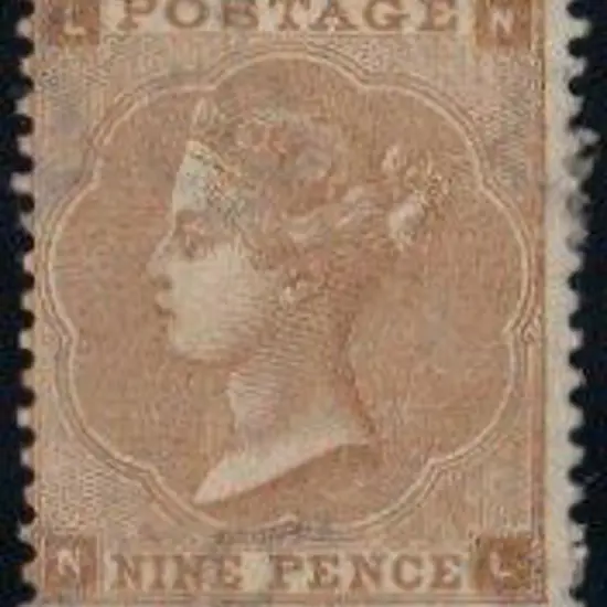 1862 9d bistre. Mint with small part og. Pulled ...