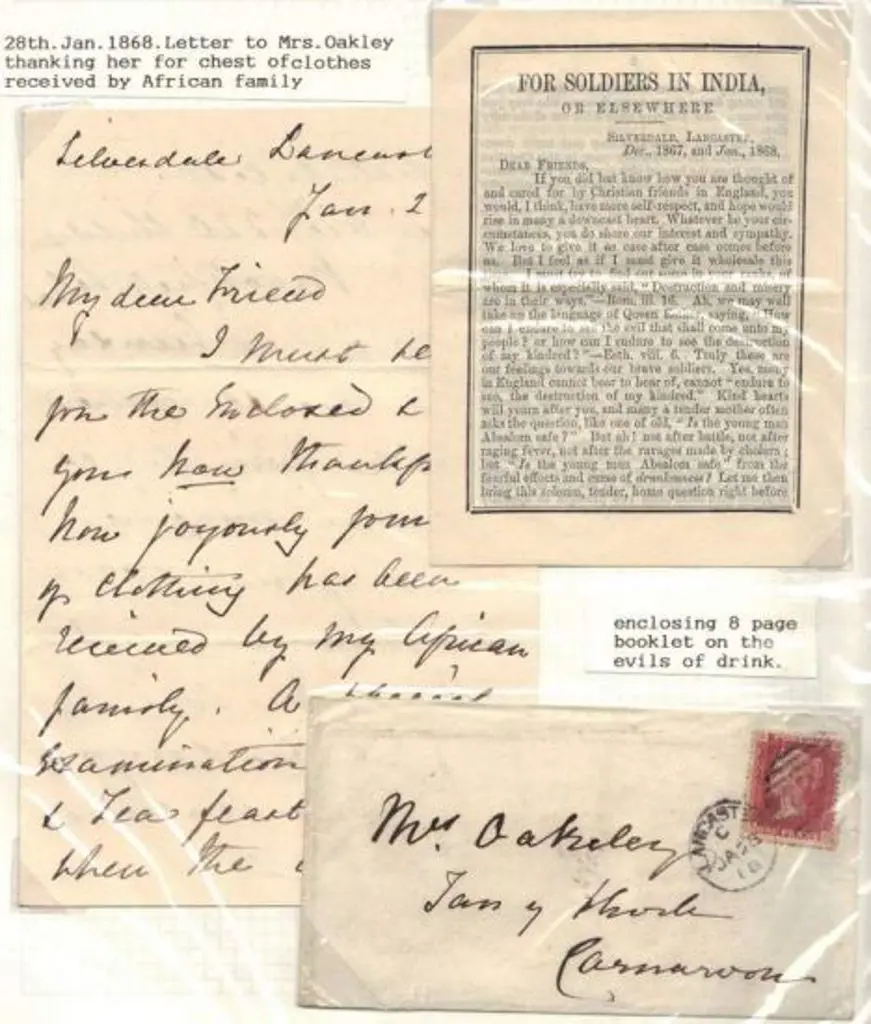 1868 letter Lancaster to Carnarvon bearing 1d red ... Image 1++