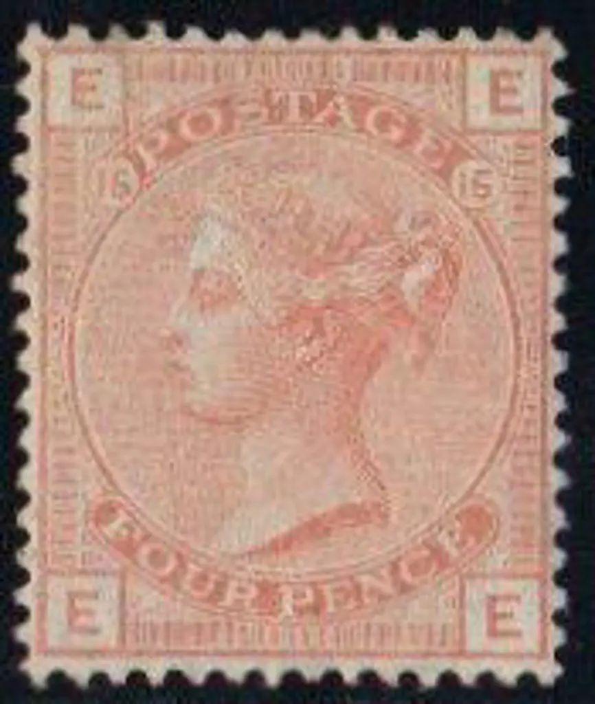 1876 4d vermilion Pl. 15. Large part og with some ... Image 1++