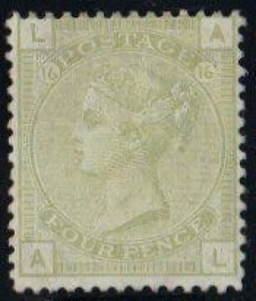 1877 4d sage-green Pl. 16. MLH Centred high, fresh ... Image 1++