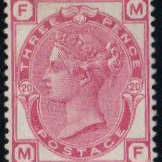 1881 3d rose Pl. 20, the scarcer plate. Fresh MLH. ...