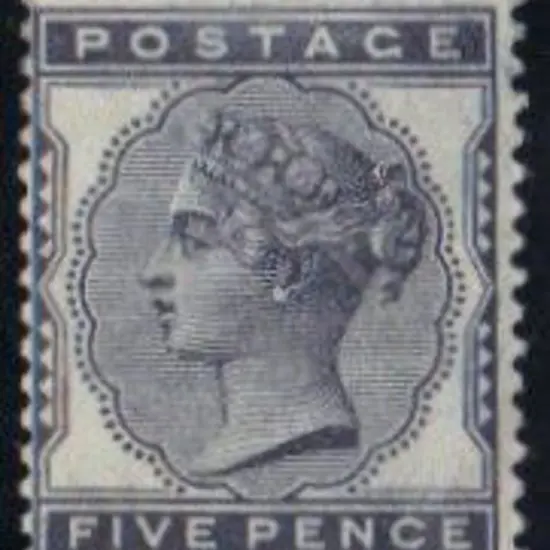 1881 5d indigo. Mint with 95% og apart from where ...