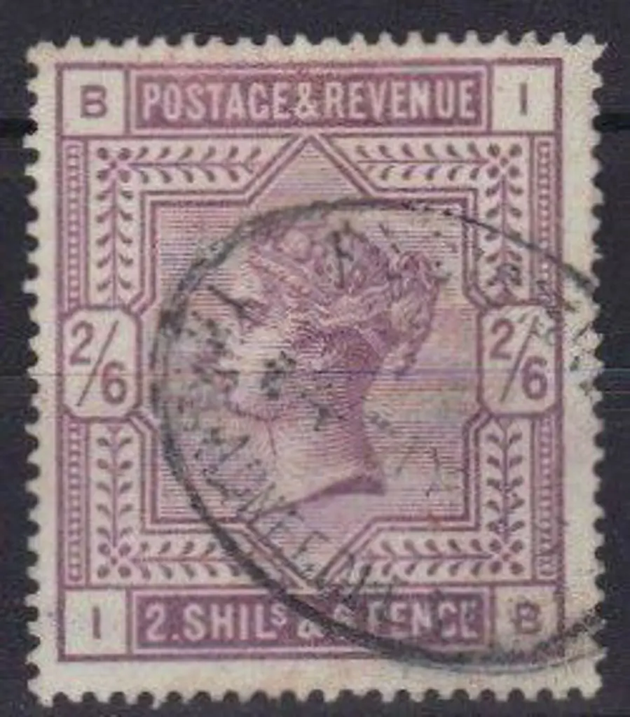 1883 2/6d deep lilac on white paper with light & ... Image 1++