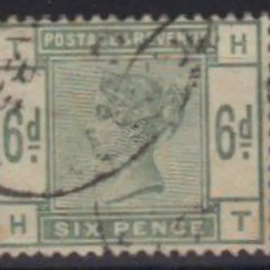 1883 6d dull green with good colour. Light ...