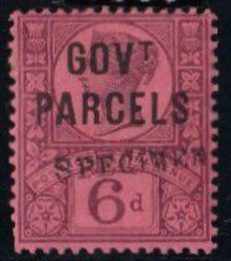 1887 6d purple/rose-red GOVT PARCELS ovpt ... Image 1++