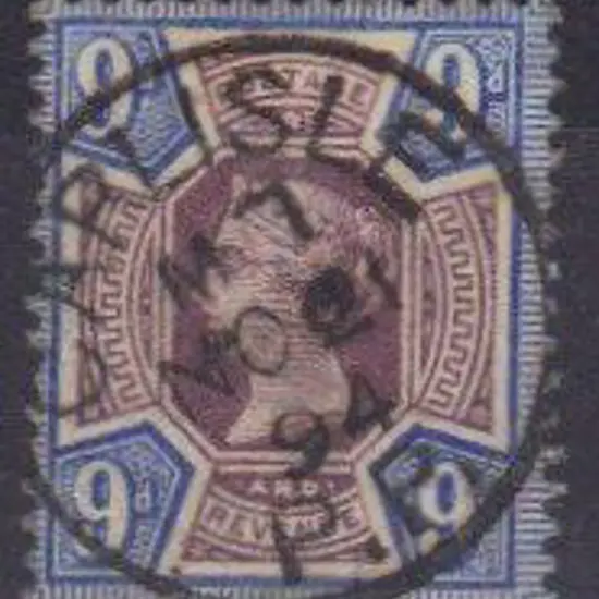 1897 9d dull purple & blue QV Jubilee with a ...