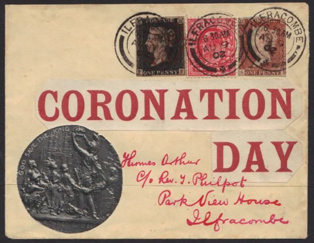 1902 (9th Aug) KEVII Coronation Day cover with ... Image 1++