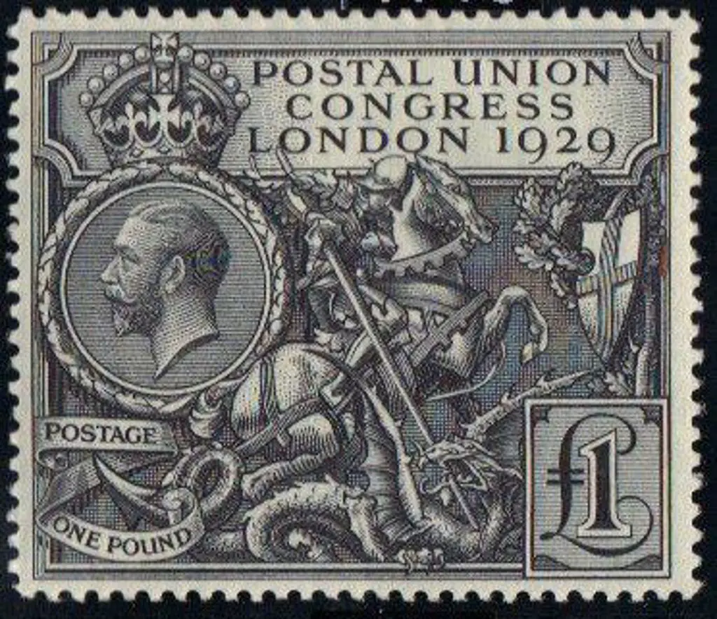 1929 £1 PUC. MLH with large part og. Well centred ... Image 1++
