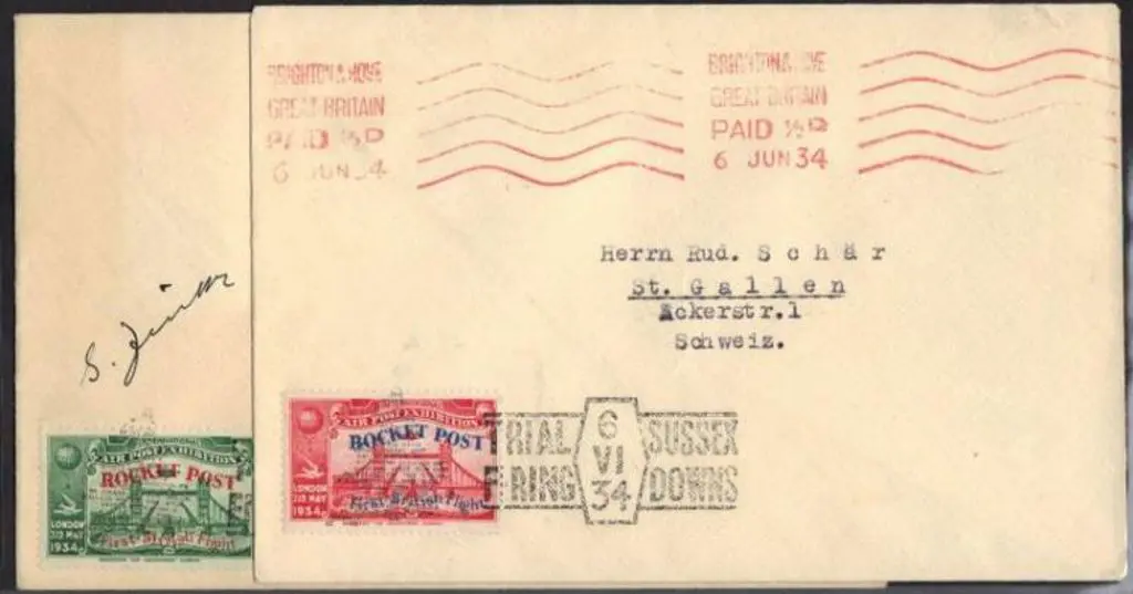 1934 (6th June) GPO Rocket Trials held on the ... Image 1++