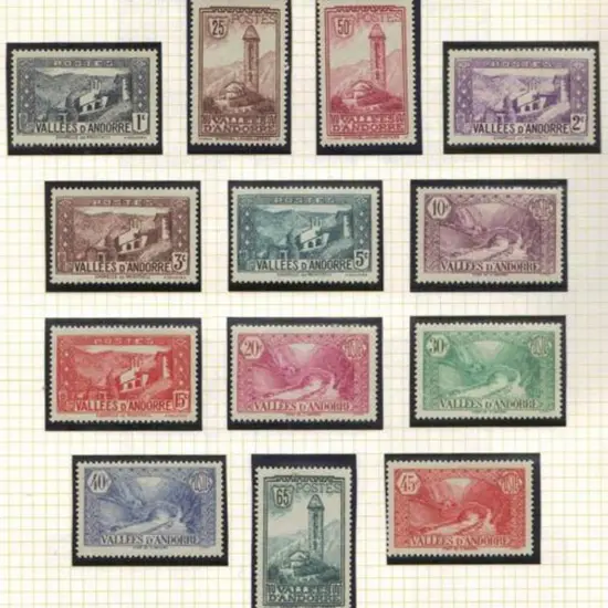 Andorra-French 1932/43 pictorials. Missing both ...