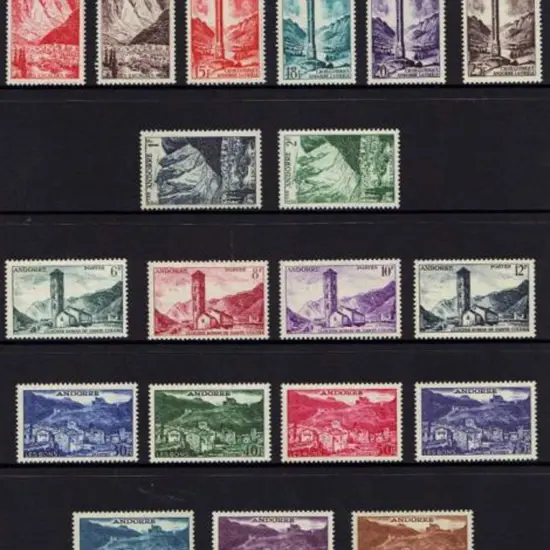 Andorra-French 1955/58 defins (no Airs) complete ...