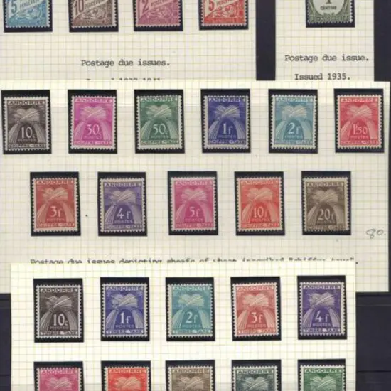 Andorra-French 1935/53 Postage Dues complete ...