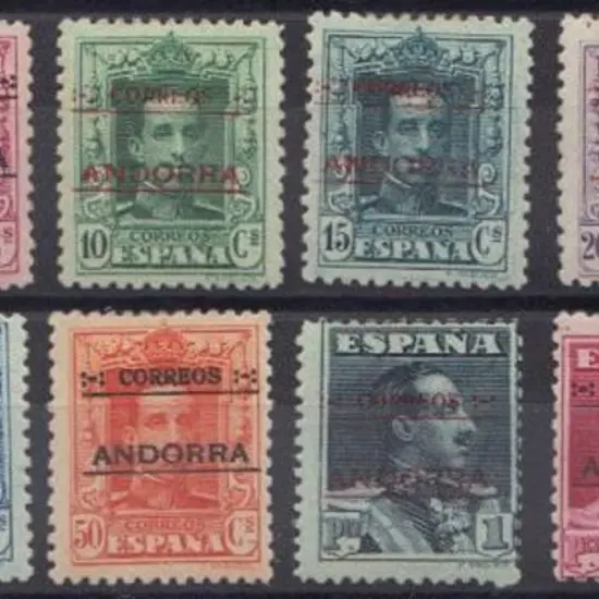Andorra-Spanish 1928 Overprints complete MLH to ...