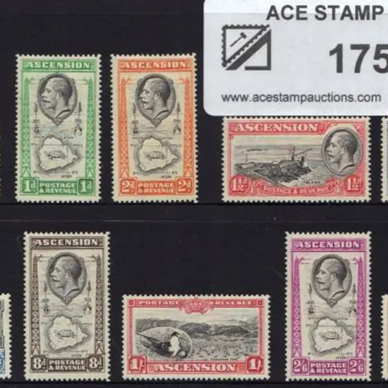Ascension 1934 KGV pictorial set of 10. Fresh MUH. ...