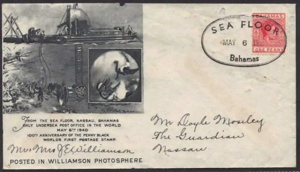 Bahamas 1940 (6th May) illustrated cover with 1d ... Image 1++