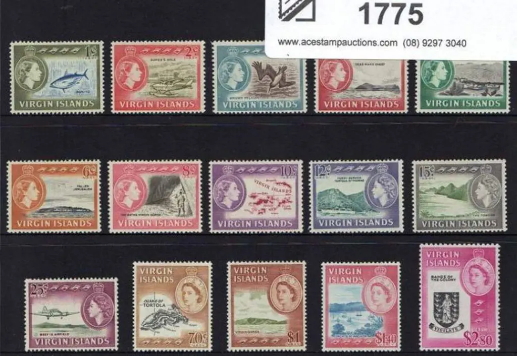 British Virgin Islands 1964/68 1c to $2.80 Defins. ... Image 1++